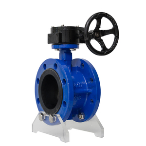 เกียร์หนอนแบบแมนนวล D342X-10/16Q แบบสองแกนเอ็กเซ็นทริค พร้อมหน้าแปลน DN50-DN800 รับผลิตแบบ OEM ODM สำหรับระบบน้ำ ระบบ HVAC และท่ออุตสาหกรรม - Product Image 2