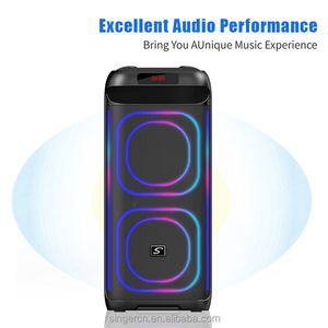 Enceinte audio portable CQS-S6612 avec éclairage RGB <span class=keywords><strong>pour</strong></span> home cinéma et fêtes en extérieur - Product Image 2