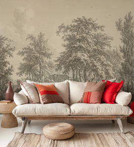 La peinture <span class=keywords><strong>panoramique</strong></span> de jardin rétro est utilisée pour le salon canapé décoration intérieure <span class=keywords><strong>papier</strong></span> peint Mural - Product Image 2