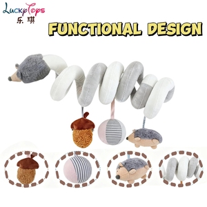 2025 Hot Selling Spiral Stroller <strong>Toy</strong> with Acorn Rattle Sensory Plush Activity <strong>Toy</strong> <strong>Hanging</strong> Crib Soft Hedgehog <strong>Pram</strong> Chain for Kids - Product Image 2
