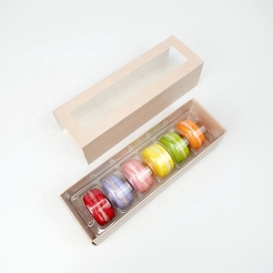 Hộp Quà Tặng Ngăn Kéo Giấy 3 6 12 Macaron Thiết Kế Theo Yêu Cầu Với Hộp Tráng Miệng Cửa Sổ Trong Suốt - Product Image 5