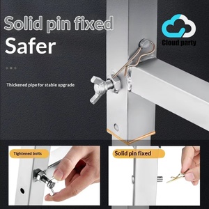 Складная рабочая платформа Cloud-party из высокопрочной стали, грузоподъемность 150 кг, штабелируемая, для шпатлевки, покраски и домашнего ремонта - Product Image 6