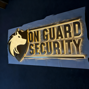 High Quality Acrylic Mirror Gold LED Backlit Channel Letters Customizable Colors Outdoor Store & Business Signs - Product Image 4