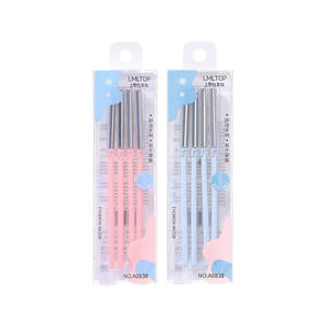 LMLTOP Rasoir à sourcils en acier inoxydable, lot de 4, rose et vert, portable avec capuchon de protection pour salon de beauté, maquilleur A0838 - Product Image 2