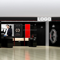 Vitrine d'affichage à chaud montre Custom Shop Design d'intérieur vitrines affichage en verre pour montres magasin de détail armoire vitrine