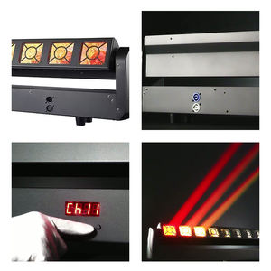 Igracelite 350W 2-in-1 LED Bühnenlicht 10x25W RGBW Beam + 160x0,3W RGBYA Wash Light mit DMX512-Steuerung für DJ Disco Party - Product Image 6