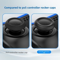 Capuchons de remplacement pour manettes PS5 DualSense, lot de 6 capuchons antidérapants en silicone pour joysticks