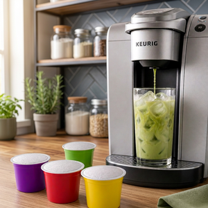 แคปซูลชาเขียวมัทฉะแบบเสิร์ฟเดี่ยว ยี่ห้อ Specialized Keurig 2.0 ฉลากสะอาด รองรับการผลิตแบบ Private Label ขายส่ง - Product Image 1