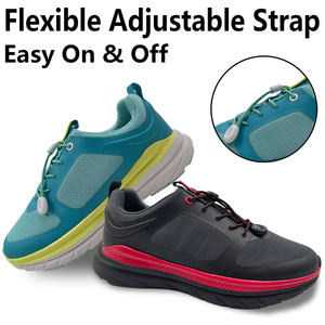 Oedème professionnel Pieds gonflés Crochet et boucle réglables Baskets thérapeutiques Chaussures de podiatrie médicale Chaussures diabétiques pour le diabète - Product Image 2