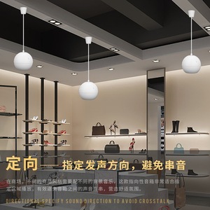 ลำโพงติดเพดาน QIASHENG ขนาด 138x205 มม. ฐานแบน สำหรับใช้งานภายในและภายนอกอาคาร เหมาะสำหรับร้านค้า - Product Image 3