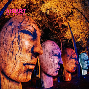 Colorido cabeza humana globo decoración al aire libre <span class=keywords><strong>bosque</strong></span> parque Halloween inflable - Product Image 6