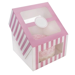 Nóng bán bánh màu hồng hộp hộp tùy chỉnh <span class=keywords><strong>Cookie</strong></span> bao bì cho <span class=keywords><strong>Cookie</strong></span> - Product Image 5