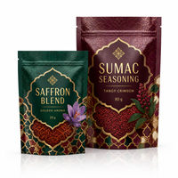 Sachets Doypack Personnalisés à Impression Numérique pour Épices Piquantes, Refermables avec Fermeture Éclair, pour Aliments Secs et Poudre de Piment