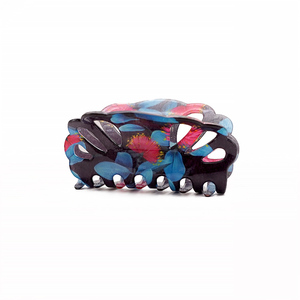 CANYUAN – Pinces à cheveux unisexes en acétate ajouré, motif multicolore imprimé UV, bord ondulé mignon, pince créative personnalisable - Product Image 5
