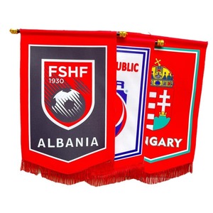 ธงตกแต่งสำหรับแลกเปลี่ยน บราซิล อาร์เจนตินา ฝรั่งเศส เนเธอร์แลนด์ อิตาลี โปรตุเกส ธงกำมะหยี่ลายพีชสกินรูปห้าเหลี่ยม - Product Image 5