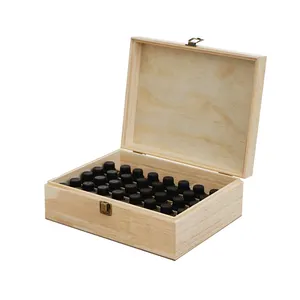 Boîte d'emballage d'huile essentielle en bois personnalisée