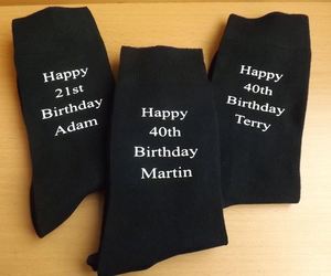 Personalised Father's Day Custom Daddy Gift Grandad <strong>Uncle</strong> to Be Anti-Slip Cotton <strong>Socks</strong> with Name and Date - Product Image 2