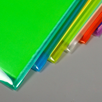 Cubierta transparente de papelería para documentos de PVC, carpeta de archivos de informe, cubierta de plástico transparente de tamaño A4 con barra deslizante