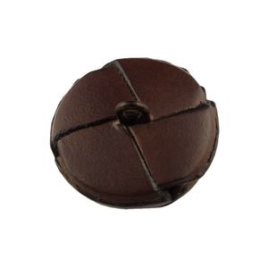 Vòng Chất Lượng Cao Màu Nâu Chân Ưa Thích Nửa Da Bóng Bện Nút Biểu Tượng Tùy Chỉnh Thương Hiệu Da Thật Nút Áo - Product Image 3