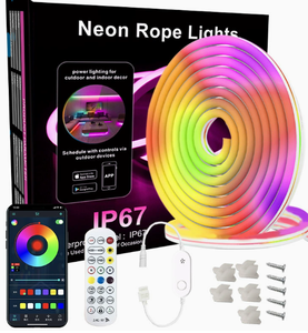 CE Listed RGB Neon Strip 24V 8x16mm Silicone Flex Low Heat for Retail Store Commercial <b>Lighting</b> Projects - Product Image 5