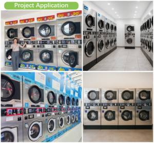 Giá bán buôn máy giặt và máy sấy chuyên nghiệp cho tiệm giặt là thương mại - Product Image 3