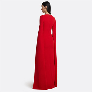 ชุดเดรสแม็กซี่งานเลี้ยงคอตั้งคุณภาพสูงสำหรับผู้หญิงไซส์ใหญ่ ประดับลูกปัดเพชรและลูกไม้ ดีไซน์หรูหรา - Product Image 2