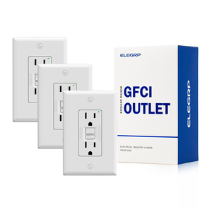 ELEGRP Outdoor 15 20 Amp UL Power Steckdose Elektrische <span class=keywords><strong>Gfci</strong></span> Leistungs schalter Wand steckdosen <span class=keywords><strong>GFCI</strong></span> Steckdose - Product Image 3