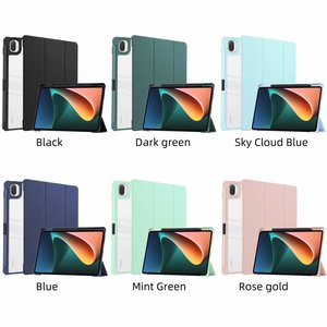 Étui pour tablette ultra fin, pliable en trois parties, en PU + acrylique, pour Xiaomi <span class=keywords><strong>MiPad</strong></span> <span class=keywords><strong>5</strong></span> / <span class=keywords><strong>MiPad</strong></span> <span class=keywords><strong>5</strong></span> Pro / <span class=keywords><strong>MiPad</strong></span> Pro 5G 11 pouces 2021 - Product Image 6