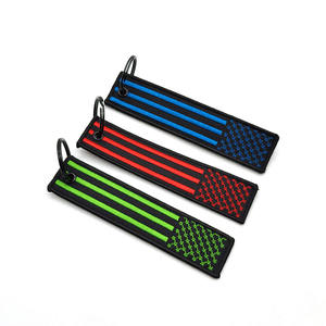 Portachiavi personalizzato all'ingrosso cina con cordino corto ricamato e altre catene chiave come regali di novità - Product Image 1