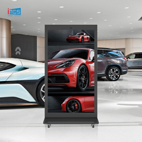 Affichage publicitaire numérique 4K de 75 pouces sur pied, écran LCD Android pour intérieur