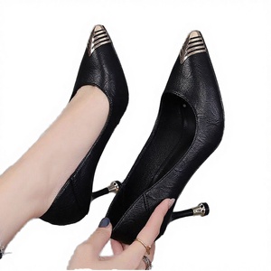 Chaussures habillées en cuir souple véritable pour femmes, vente en gros d'usine, modèle 2026, escarpins de bureau à porter de deux façons, mi-ouverts, tendance mode printemps-été - Product Image 3