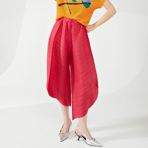 Miyake pantalon carotte personnalisé sarouel femme ample grande taille design niche mode all-match pantalon plissé décontracté - Product Image 2