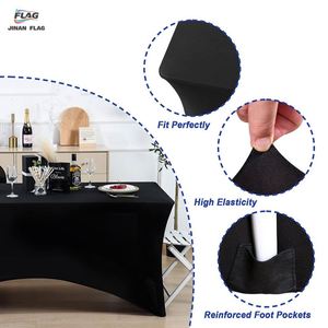 One-Piece Stretch Tablecloth with Heat Transfer Color Printing for Exhibition Promotion or Advertising <b>Table</b> Covers - Product Image 5