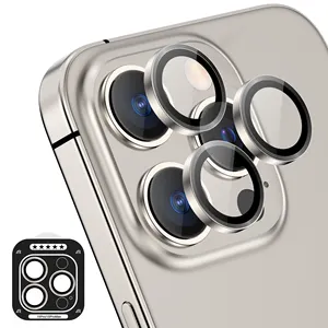 9H Mobile Camera Lens Phone Lens Ring Cover For IPhone 15 14 13 Pro Max Scratch Proof Eagle Eye Camera Lens Protector