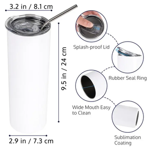 Gobelet de sublimation, thermos, flacons isothermes sous vide en acier inoxydable, bouteilles d'eau, tasses à café, gobelets, thermos DIY - Product Image 2