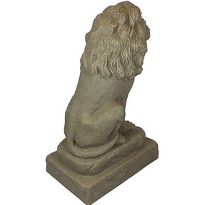 Gruppo Guardiano <span class=keywords><strong>Leone</strong></span> Statua Arenaria Naturale Aspetto Fatta di Resina Leggero 28 "di <span class=keywords><strong>Altezza</strong></span> - Product Image 3