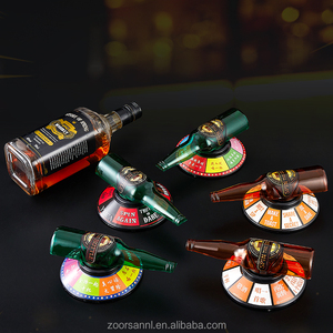 Botella de cerveza clásica Ruleta Juego de beber Botella Ruleta Juguete Botella de cerveza Juego de tocadiscos con flecha giratoria Juego de bebida de broma - Product Image 1
