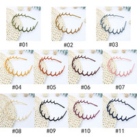 Serre-tête en plastique avec insert givré, simple, large, géométrique, couleur bonbon, Diademas, serre-tête simple large géométrique en résine