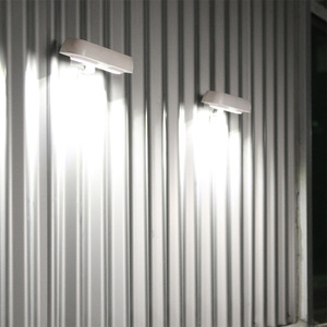 โคมไฟติดผนังโซลาร์เซลล์ LED แบบยาว กันน้ำ พร้อมเซ็นเซอร์ตรวจจับความเคลื่อนไหว สำหรับสวนและบ้าน - Product Image 2