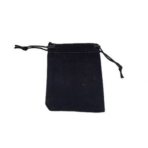 Sacs en velours noir pour bijoux, pochettes à cordon en velours, sacs cadeaux pour bagues, colliers, bracelets, boucles d'oreilles, porte-clés - Product Image 6