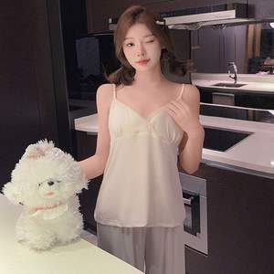 طقم بيجامة نسائي شتوي من قماش المودال السادة بتصميم مخصص، ملابس استرخاء أنيقة وكاجوال، بنطلون طويل ناعم ومسامي - Product Image 6