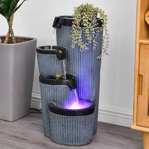 Ideas de Productos Nuevos 2023: Fuente de Agua Decorativa para Exteriores con Forma Geométrica, <span class=keywords><strong>Cascada</strong></span> para Hogar y Jardín, Artículos Decorativos, Fuentes de Jardín - Product Image 6