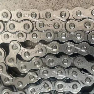 Tip-top Motorcycle Gear Chain Roller Chains Heavy Duty Chains 420 120 Links Natural Color