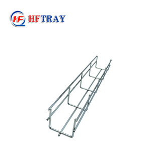 Bac à câbles en treillis métallique robuste, hauteur latérale 100 mm, longueur 3 m, charge maximale 120 kg, acier au carbone, accessoires de câblage électrique - Product Image 2