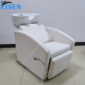 Lavabo de Cerámica para Peluquería Kisen, Unidad de Lavado Portátil, Silla de Champú, Equipo de Belleza para Salón de Belleza - Product Image 5