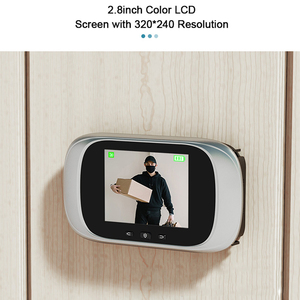 2.8 "écran LCD couleur Angle de 90 degrés Vision nocturne porte numérique trou pour les yeux caméra judas visionneuse un clic pour photographier - Product Image 5