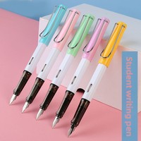 Nachfüllbare Tintenpatrone Wei Zhuang Mehrfarbiger Goldspitzen-Kunststoff-Füllfederhalter für Grundschüler Ergonomisches Design