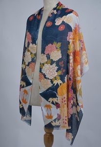 Soft Lightweight Silk Modal Digital Print Scarf for Women Premium Designer Stole Luxury Fashion <b>Wrap</b> <b>Shawl</b> Elegant Accessories - Product Image 4