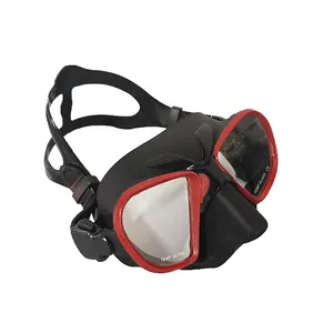 Portabel dan Ringan Hitam Kecil Volume Snorkel Freediving Spearfishing Scuba Diving Masker Tali Penutup