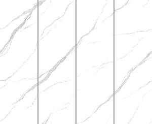 Piastrelle Moderne in Pietra Bianca Smaltata per Pareti e Pavimenti, Piano di Lavoro in Quarzo Artificiale, Materiale in Pietra Naturale - Product Image 3